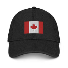 Load image into Gallery viewer, Canada Flag- Denim Hat
