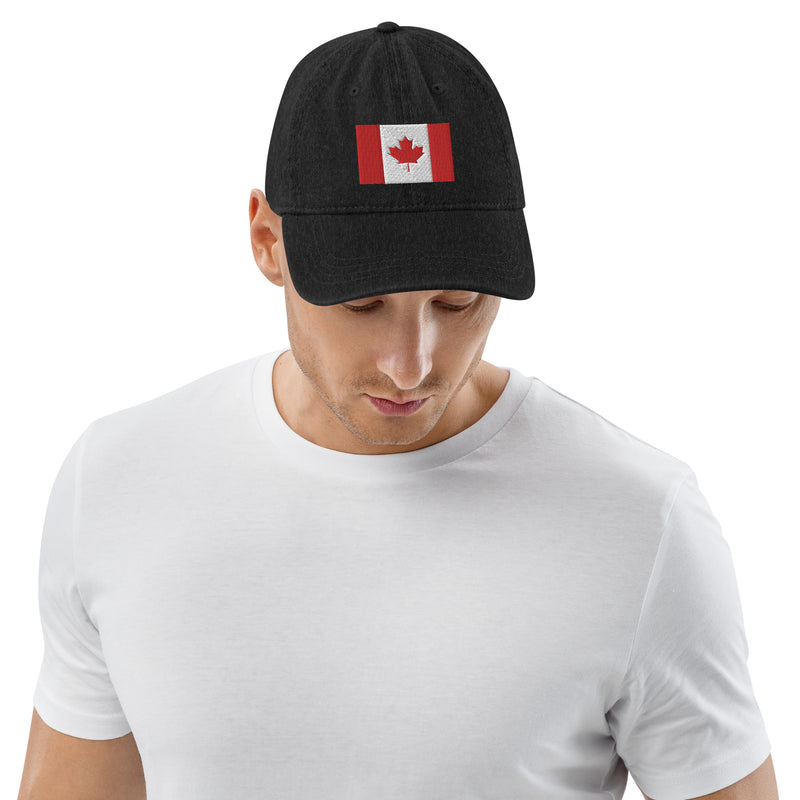 Load image into Gallery viewer, Canada Flag- Denim Hat
