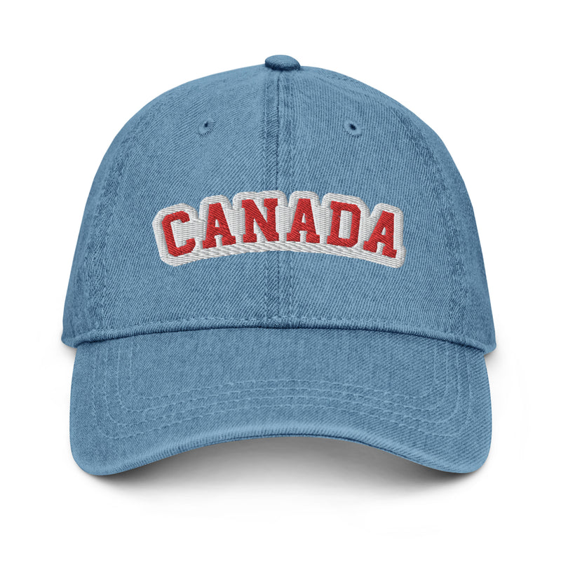 Load image into Gallery viewer, Canada Varsity Denim Hat
