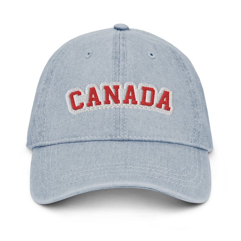 Load image into Gallery viewer, Canada Varsity Denim Hat
