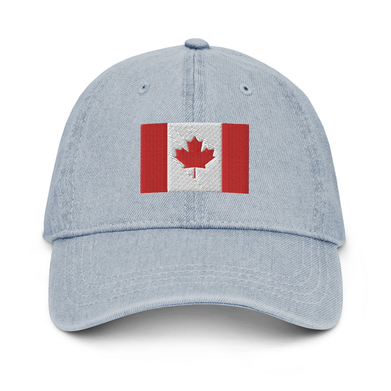 Load image into Gallery viewer, Canada Flag- Denim Hat
