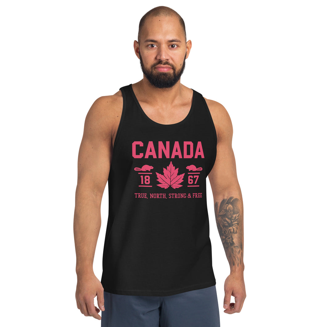 True North Strong and Free-Men's Tank Top