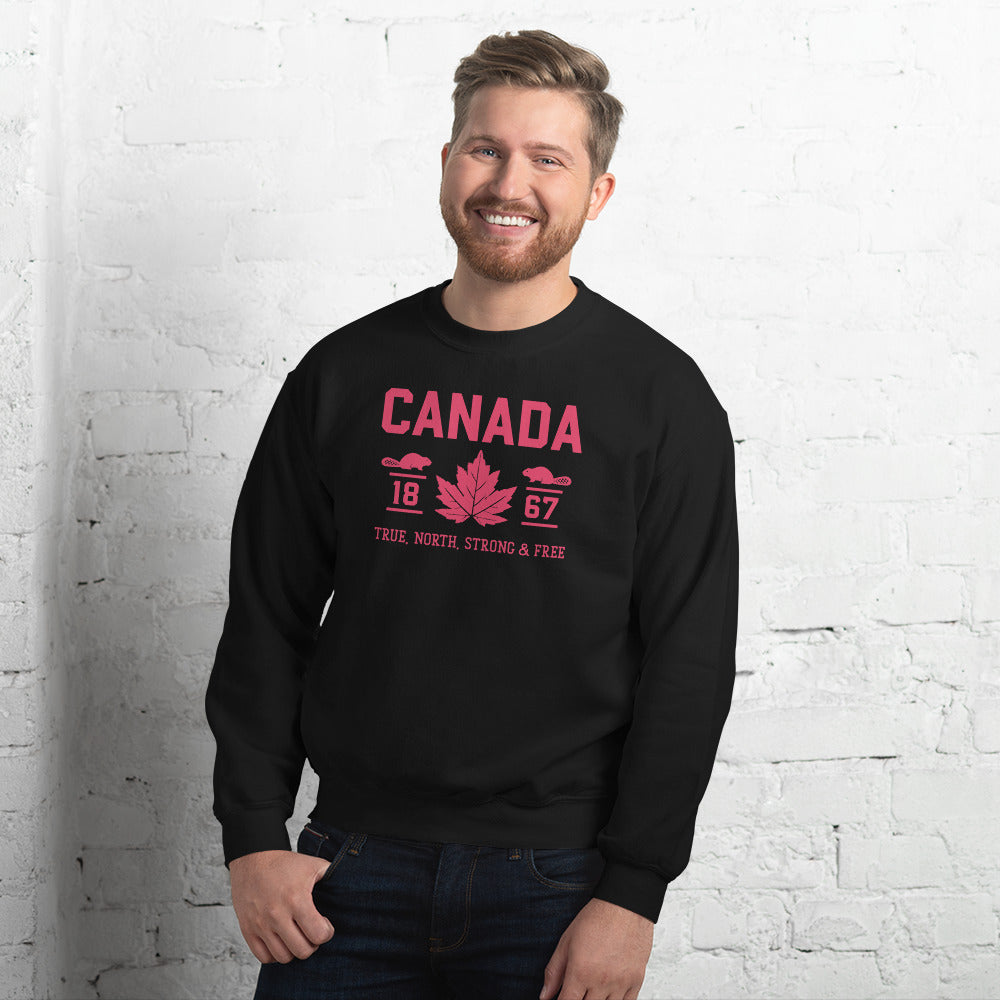 True North Strong and Free-Unisex Crew Neck