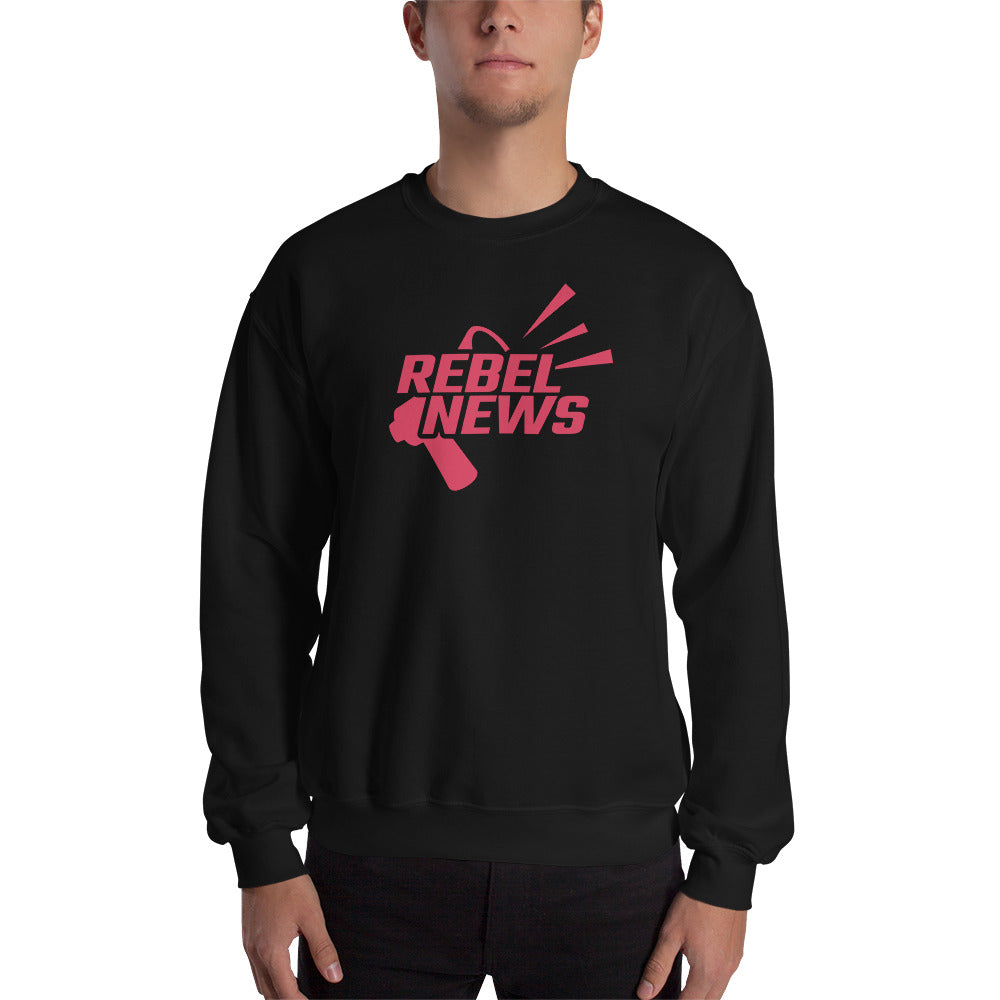 Rebel News Horn Logo- Unisex Crew Neck
