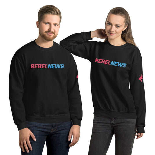 Rebel News Typography Logo Unisex Sweatshirt