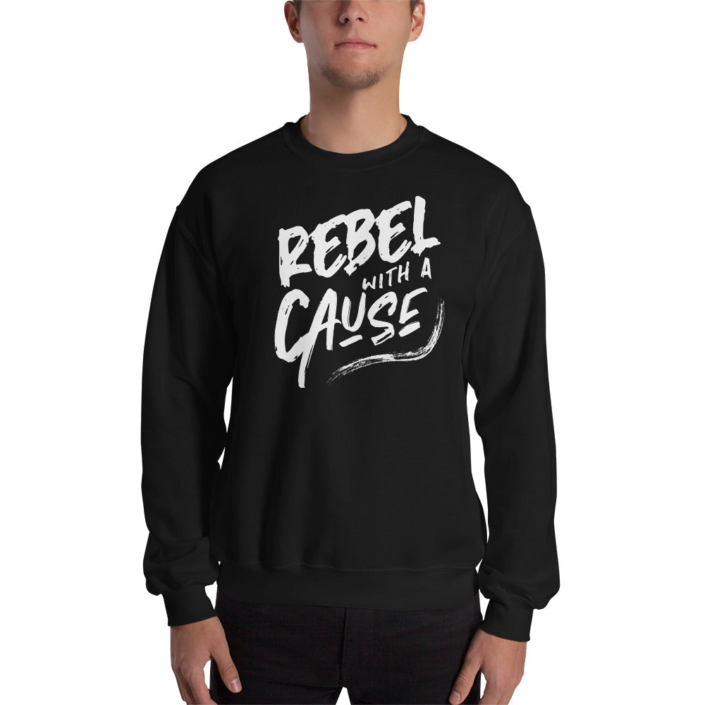 Rebel With A Cause Grunge- Unisex Crew Neck