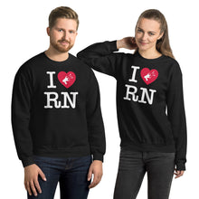 Load image into Gallery viewer, I Heart R.N.- Unisex Crew Neck
