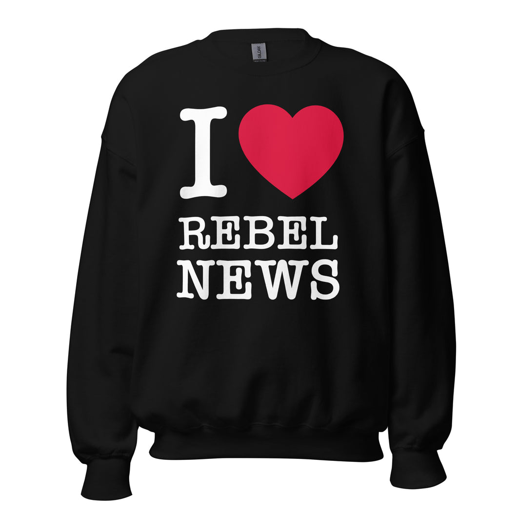 I Heart Rebel News- Unisex Crew Neck