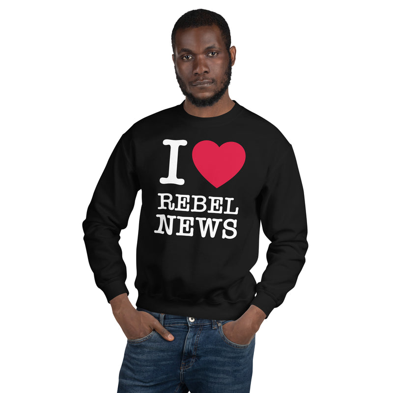 Load image into Gallery viewer, I Heart Rebel News Unisex Sweatshirt
