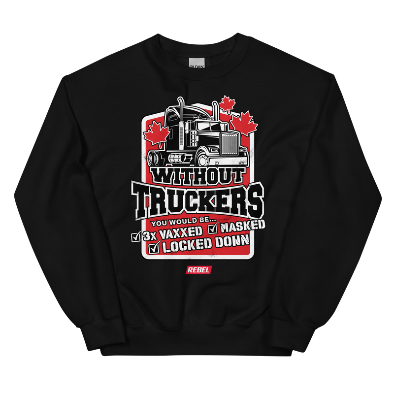 Load image into Gallery viewer, Without Truckers Unisex Sweatshirt
