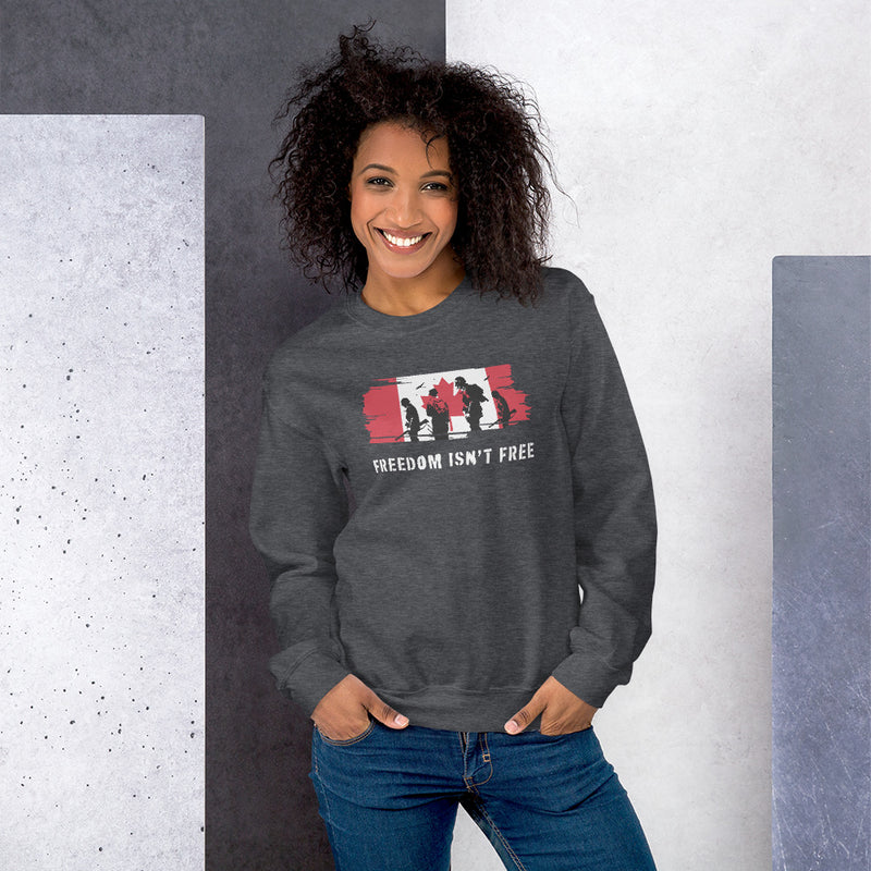 Load image into Gallery viewer, Freedom Isn&#39;t Free Canada Unisex Sweatshirt
