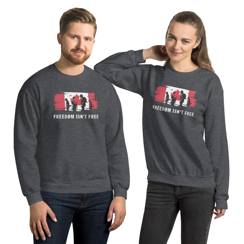 Load image into Gallery viewer, Freedom Isn&#39;t Free Canada Unisex Sweatshirt
