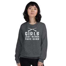 Load image into Gallery viewer, Girls Just Wanna Have Guns-Unisex Crew Neck

