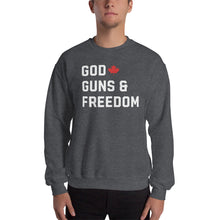 Load image into Gallery viewer, God, Guns &amp; Freedom Canada Unisex Sweatshirt
