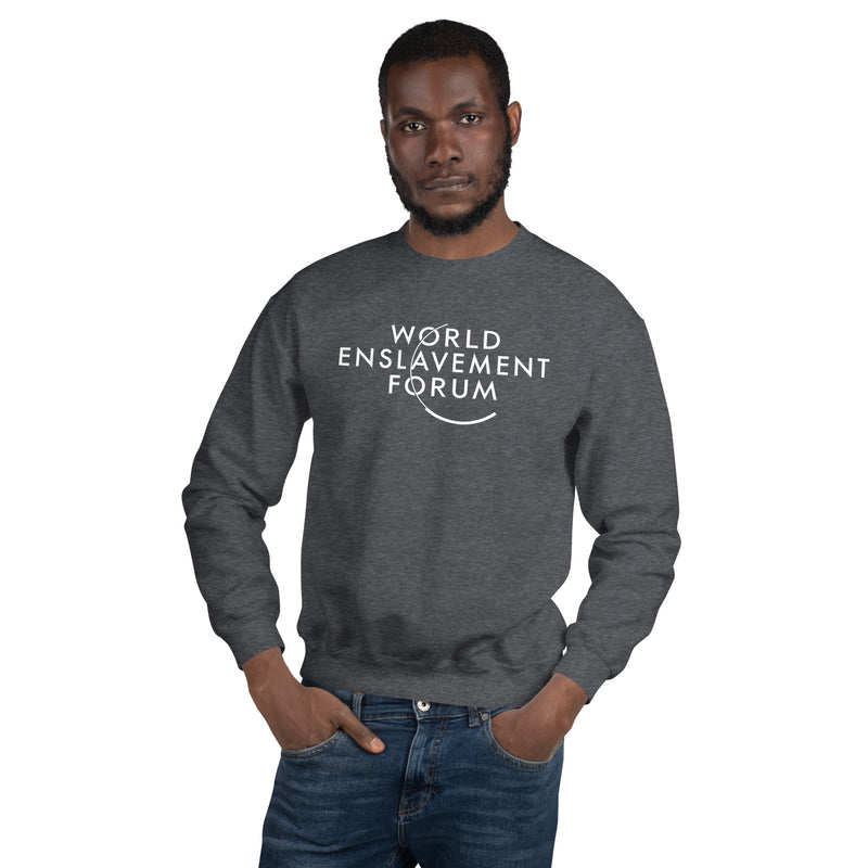 Load image into Gallery viewer, World Enslavement Forum Unisex Sweatshirt
