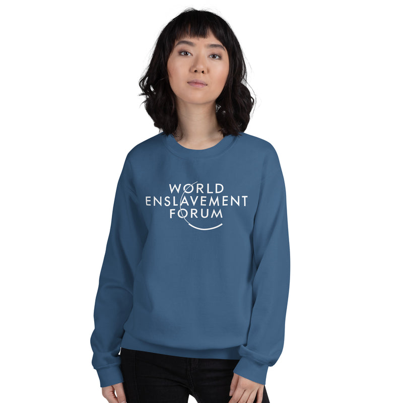 Load image into Gallery viewer, World Enslavement Forum Unisex Sweatshirt
