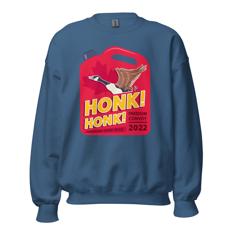 Load image into Gallery viewer, Honk! Honk! Jerrycan Goose Unisex Sweatshirt
