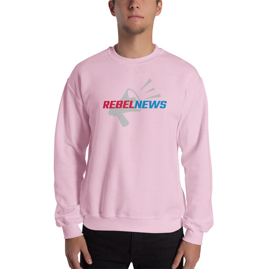 Rebel News Logo Horn Background Unisex Sweatshirt