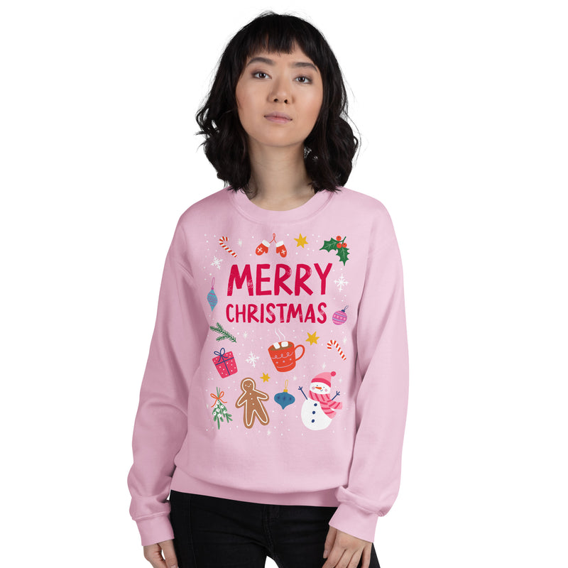 Load image into Gallery viewer, Whimsical Women&#39;s Merry Christmas Sweatshirt
