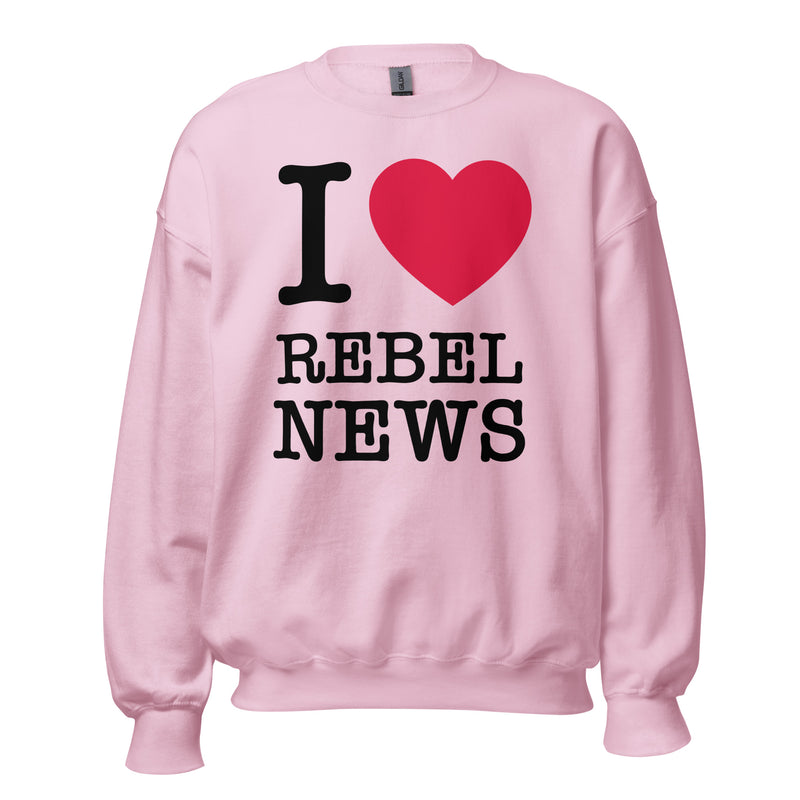 Load image into Gallery viewer, I Heart Rebel News Unisex Sweatshirt
