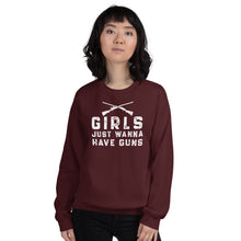 Load image into Gallery viewer, Girls Just Wanna Have Guns Unisex Sweatshirt
