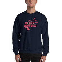 Load image into Gallery viewer, Rebel News Horn Logo- Unisex Crew Neck
