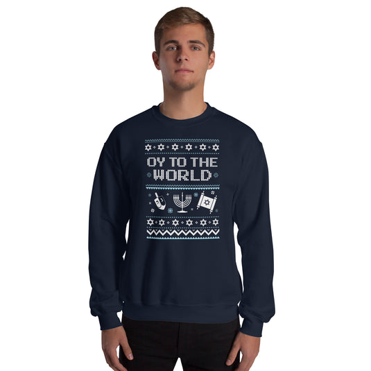 Oy To The World- Unisex Crew Neck