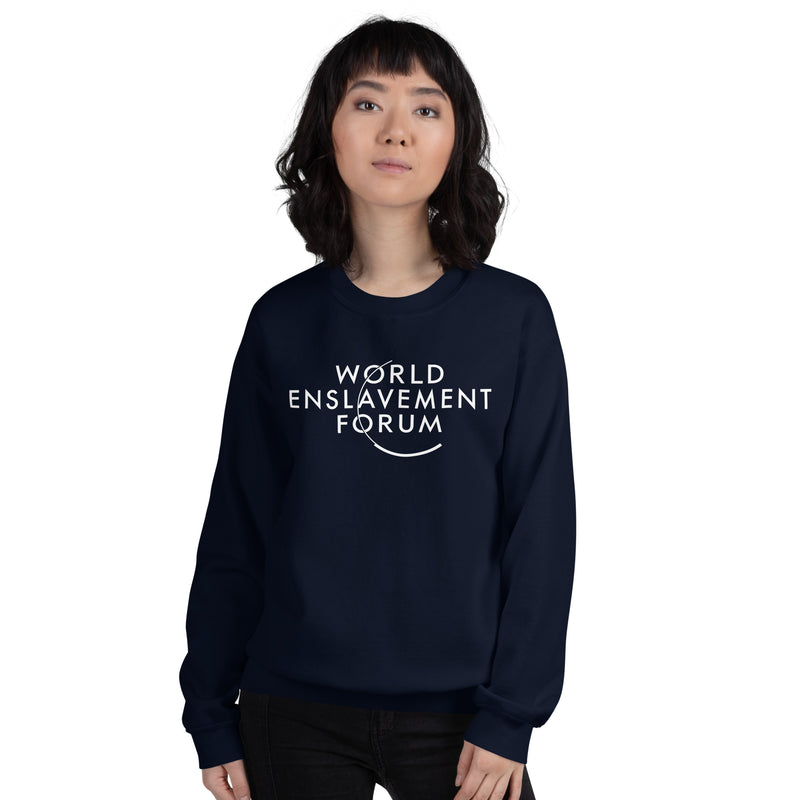 Load image into Gallery viewer, World Enslavement Forum Unisex Sweatshirt
