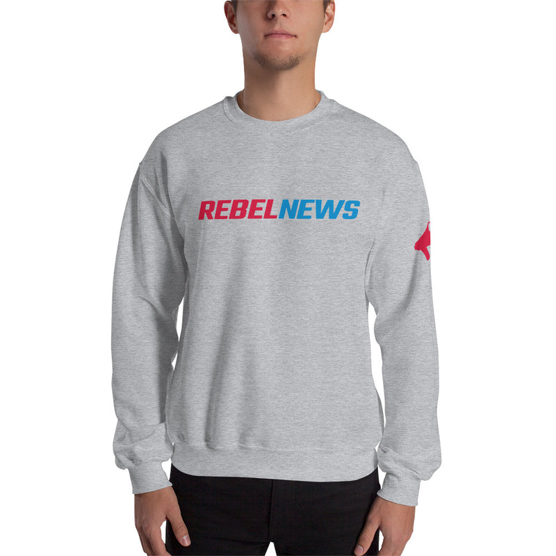 Load image into Gallery viewer, Rebel News Typography Logo Unisex Sweatshirt
