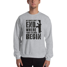 Load image into Gallery viewer, My Rights Don&#39;t End Where Your Feelings Begin- Unisex Crew Neck
