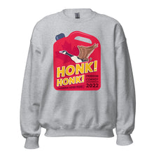 Load image into Gallery viewer, Honk! Honk! Jerrycan Goose- Unisex Crew Neck

