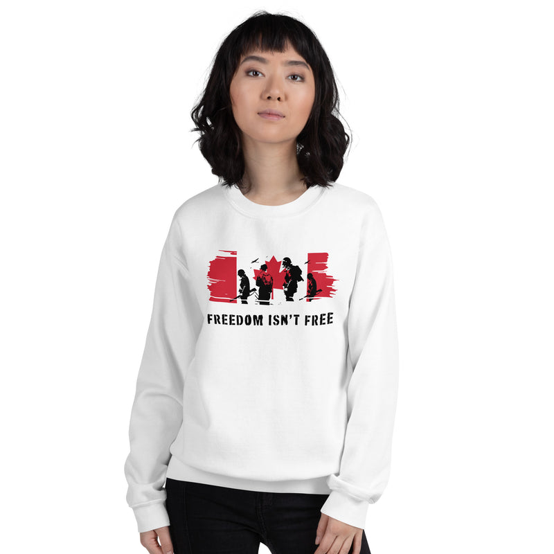 Load image into Gallery viewer, Freedom Isn&#39;t Free Canada Unisex Sweatshirt
