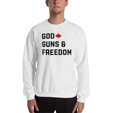 Load image into Gallery viewer, God, Guns &amp; Freedom Canada Unisex Sweatshirt
