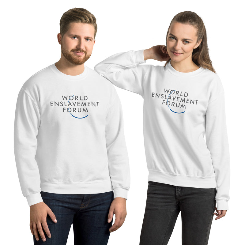 Load image into Gallery viewer, World Enslavement Forum Unisex Sweatshirt
