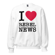 Load image into Gallery viewer, I Heart Rebel News- Unisex Crew Neck
