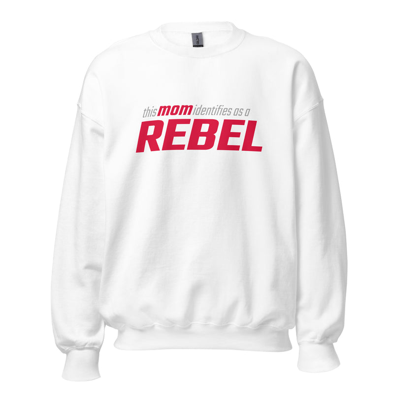 Load image into Gallery viewer, This Mom Identifies as a Rebel Unisex Sweatshirt
