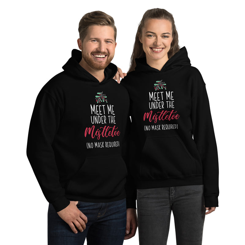 Load image into Gallery viewer, Meet Me Under The Mistletoe (No Mask Required)- Unisex Hoodie
