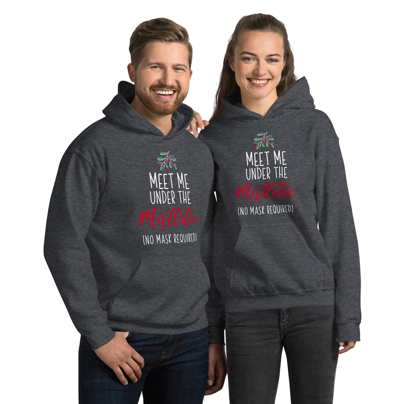 Load image into Gallery viewer, Meet Me Under The Mistletoe (No Mask Required)- Unisex Hoodie
