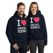 Load image into Gallery viewer, I Heart Rebel News- Unisex Hoodie
