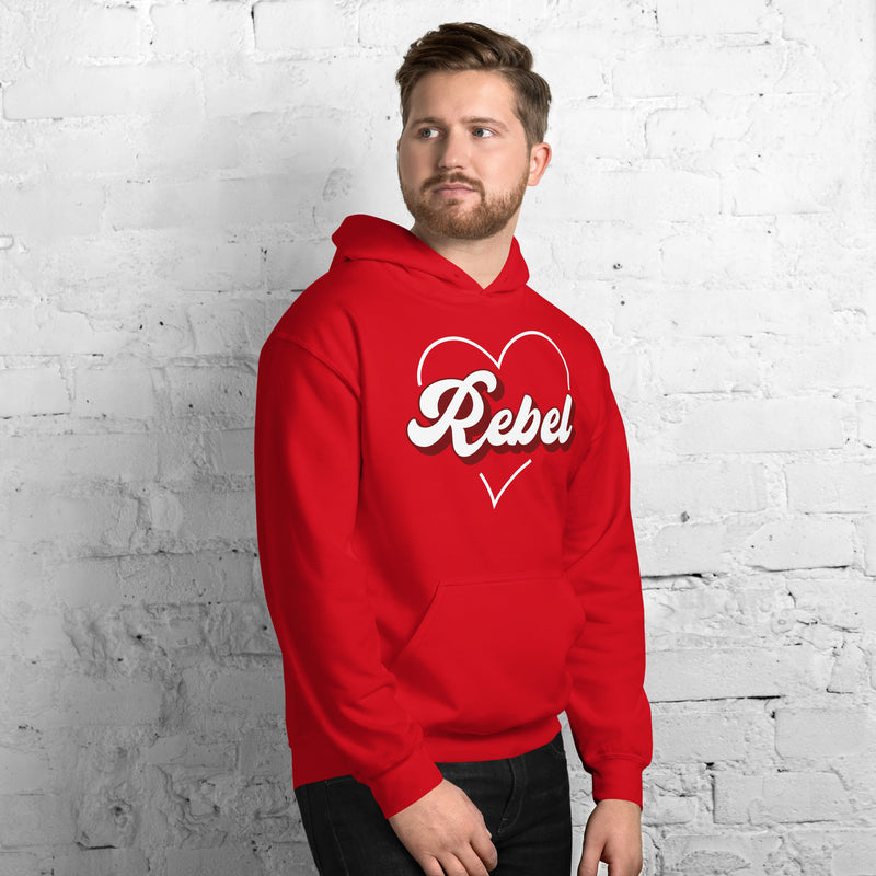 Load image into Gallery viewer, Rebel At Heart- Unisex Hoodie
