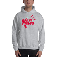 Load image into Gallery viewer, Rebel News Horn Logo- Unisex Hoodie

