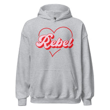 Load image into Gallery viewer, Rebel At Heart- Unisex Hoodie
