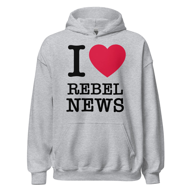 Load image into Gallery viewer, I Heart Rebel News- Unisex Hoodie
