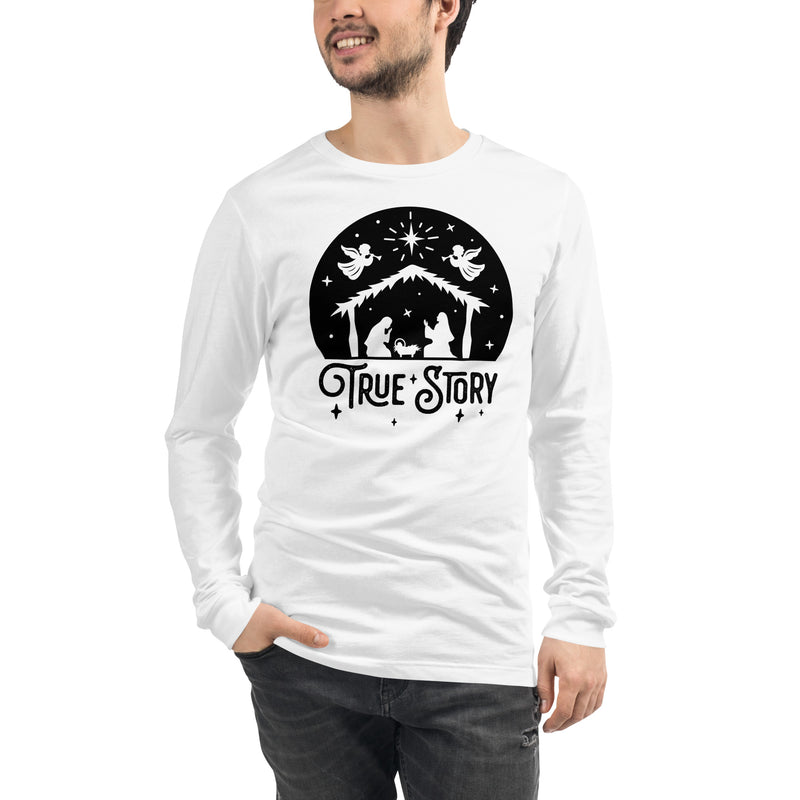 Load image into Gallery viewer, True Story Nativity Unisex Long Sleeve Shirt
