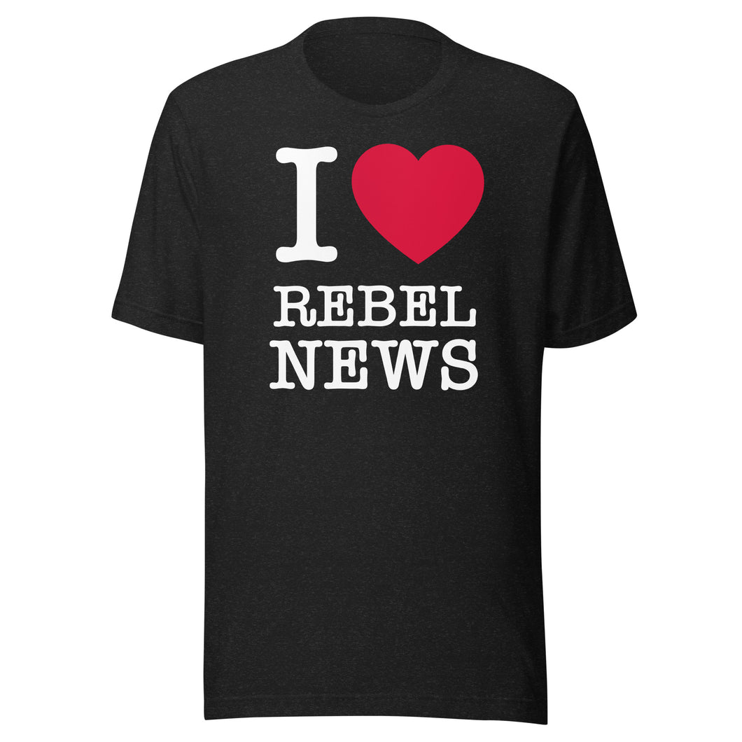 I Heart Rebel News- Unisex T-Shirt