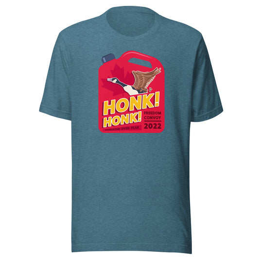 Honk! Honk! Jerrycan Goose- Unisex T-Shirt