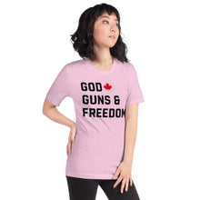 Load image into Gallery viewer, God, Guns &amp; Freedom Canada- Unisex T-Shirt
