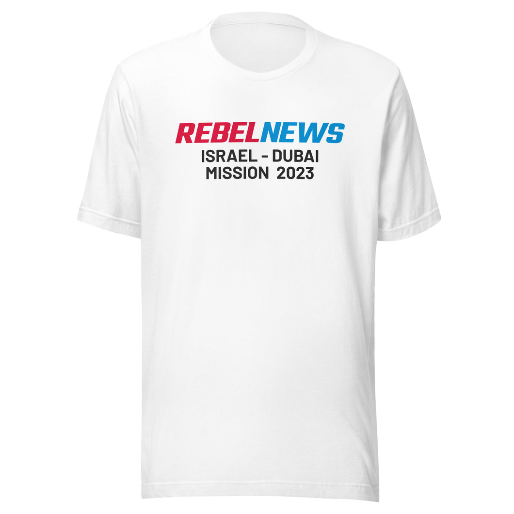 Rebel News Israel - Dubai Mission 2023 T-Shirt NFS