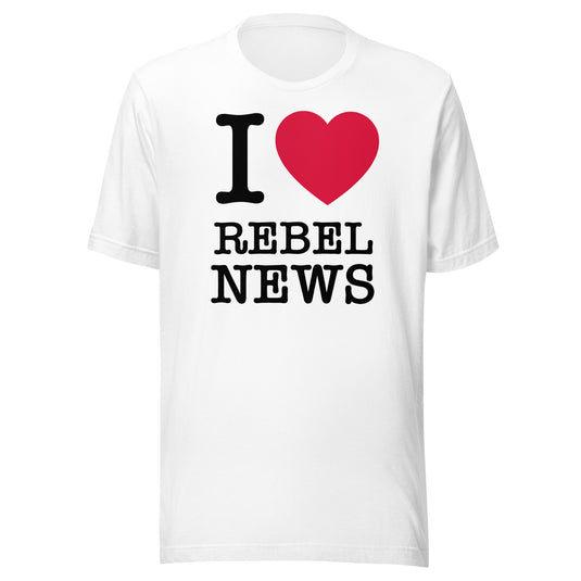 I Heart Rebel News- Unisex T-Shirt