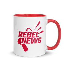 Load image into Gallery viewer, Rebel News with Horn- Two-Tone Mug
